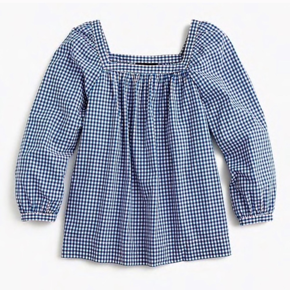 J. Crew Penny Gingham Top
